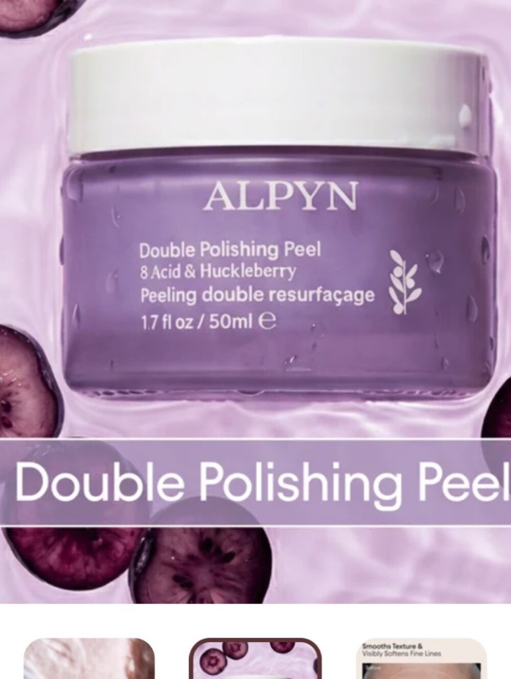 Alpyne Beauty Wild Huckleberry 8-Acid Polishing Peel